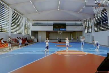 Centro Educativo Bilingüe Rómulo Arrocha: visualización del gimnasio.