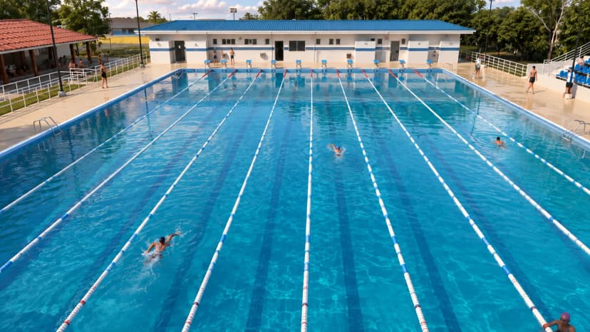 Imagen de presentación de la piscina del Instituto Superior Policial, proporcionada por CTL.